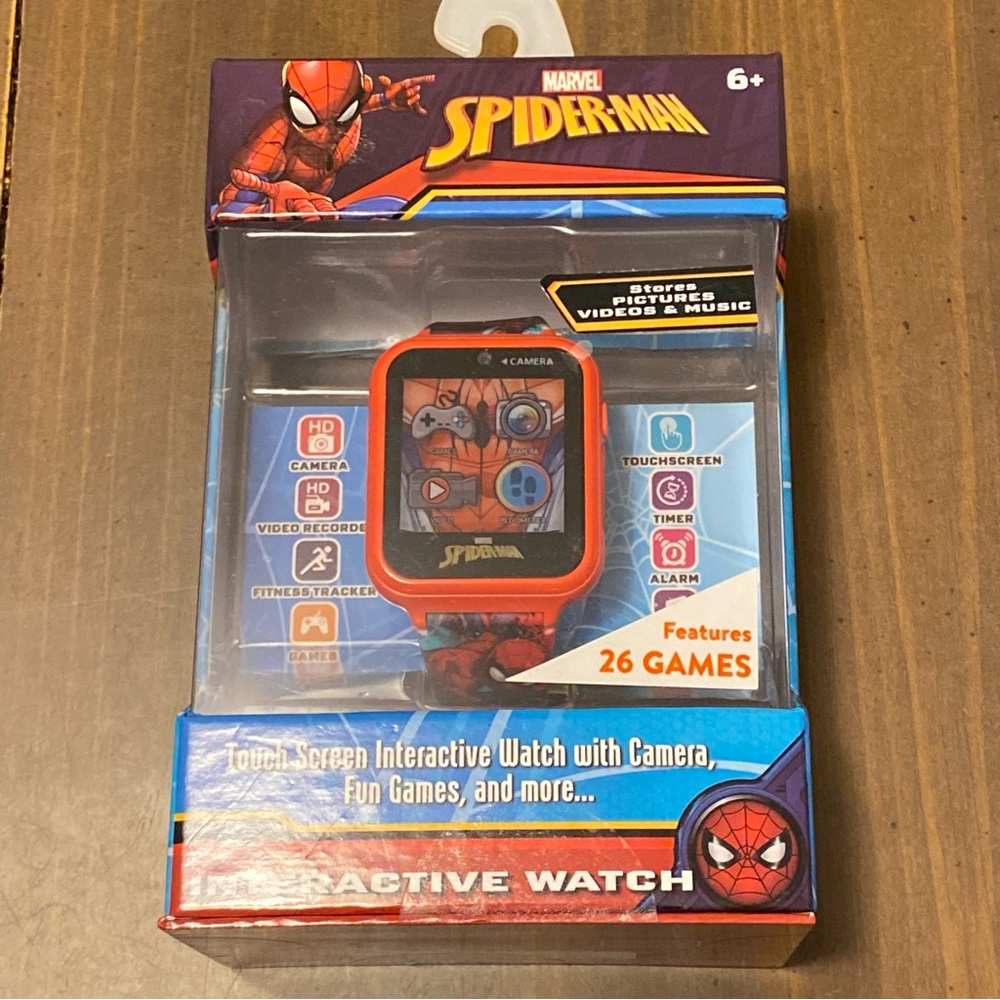 Marvel Spider-Man Interactive Watch Touchscreen With Camera 26 Fun Games New‎